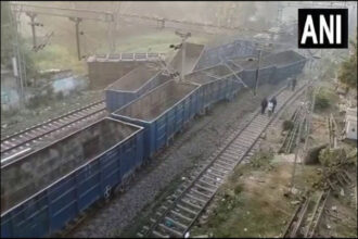 Trains Collided: 2 freight trains collided head-on, train coaches derailed due to collision..see photos