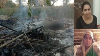 Encroachment: Mother-daughter burnt alive in front of officers who reached to remove encroachment from the land… know the whole matter