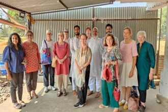 Indian Tour: Delegation from Australia visited the garden and understood the process of art