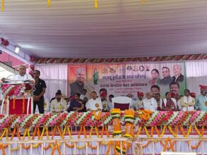 Central Annual Convention: Chief Minister Bhupesh Baghel attended the one-day 52nd Central Annual General Convention of Kurmi Kshatriya Samaj in Bemetara district today.