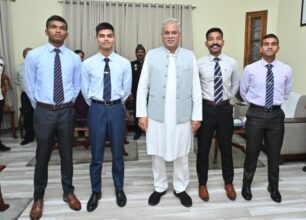 Indian Army: Courtesy meeting of the newly appointed lieutenant officers in the Indian Army from Chhattisgarh with the Chief Minister