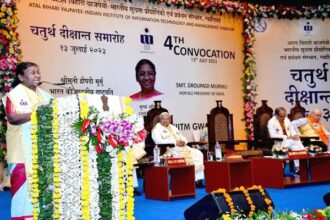 Triple ITM: Fourth convocation ceremony of Triple ITM, Governor, Chief Minister and Union Minister Scindia also participated in the main hospitality of the President