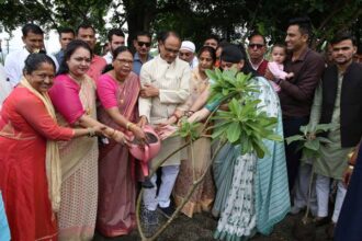 Tree Plantation: Chief Minister Shivraj Chouhan planted saplings of Jamun, Champa and Banyan