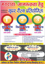 Voter Awareness: Short video and super reels contest for voter awareness started: Last date 01 September