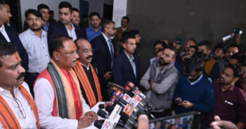 Discussion with Media Representatives: Chief Minister Shri Sai expressed gratitude towards Prime Minister Shri Narendra Modi along with Union Ministers, public representatives and people of the state. The first meeting of the cabinet of the new government will be held on 14 December.