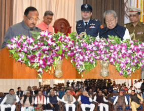 Speaker's Oath: Governor Shri Harichandan administered the oath of Protem Speaker to Shri Ramvichar Netam.