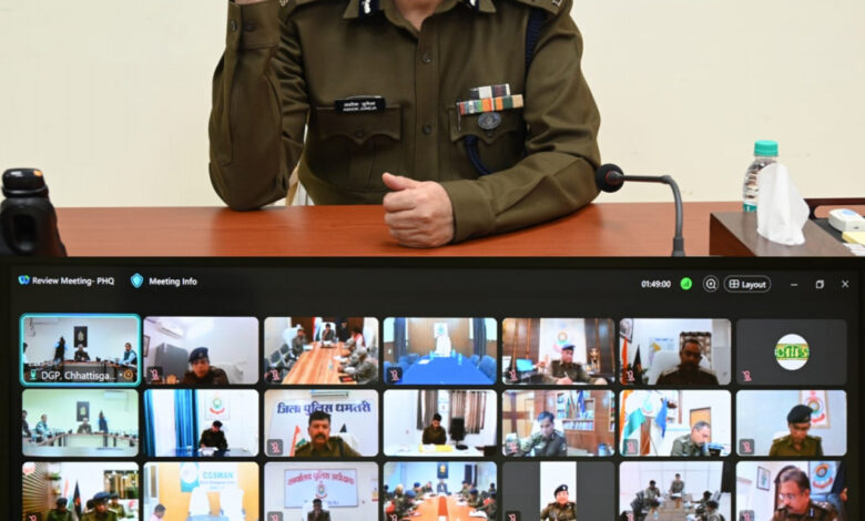 Virtual Meeting: DGP Ashok Juneja took a virtual meeting of Inspectors General of Police and Superintendents of Police