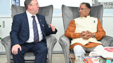 Courtesy Meet: Dr. Fleming, British Deputy High Commissioner of East and North-East India, had a courtesy meeting with Chief Minister Vishnu Dev Sai.