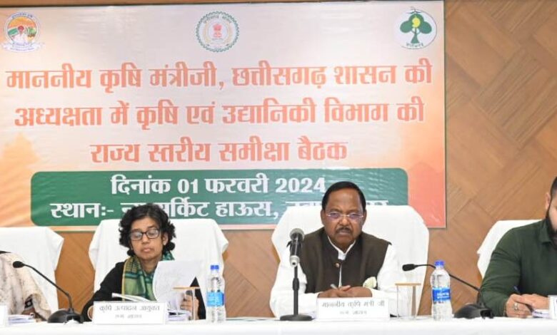 Departmental Review Meeting: Agriculture Minister reviewed the departmental work, there are better prospects for horticulture crops in the state, work should be done in such a way that other states also imitate.